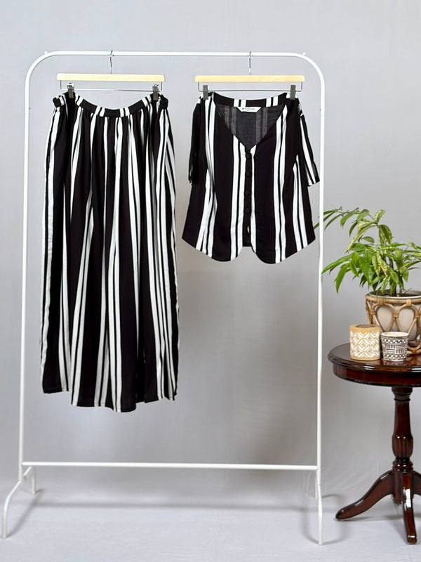 Noir Stripe Co-ord Set