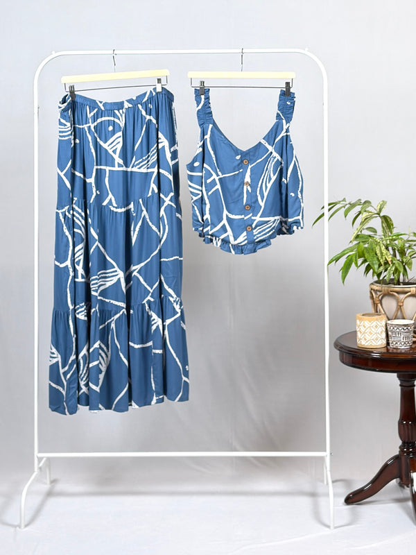 Coastal Charm Dress with Bandana
