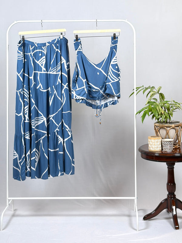Coastal Charm Dress with Bandana