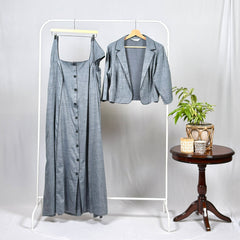 Slate Grace Dress With Jacket
