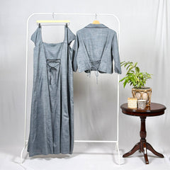 Slate Grace Dress With Jacket