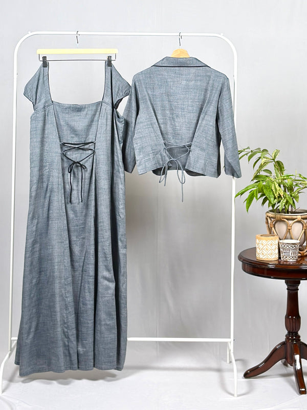Slate Grace Dress With Jacket