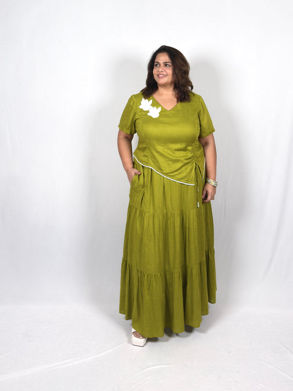 Lime Olive Co-ord Set