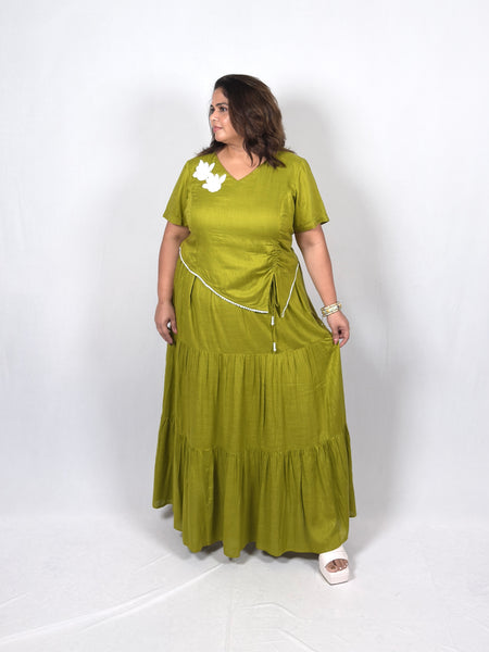 Lime Olive Co-ord Set