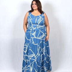 Coastal Charm Dress with Bandana