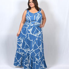 Coastal Charm Dress with Bandana