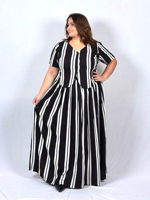 Noir Stripe Co-ord Set