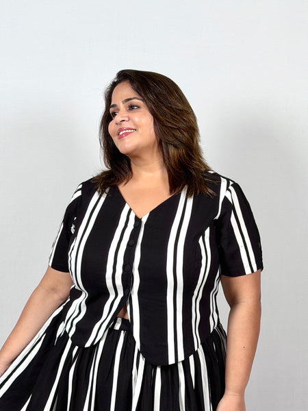 Noir Stripe Co-ord Set