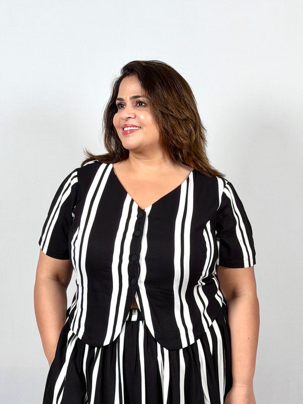Noir Stripe Co-ord Set
