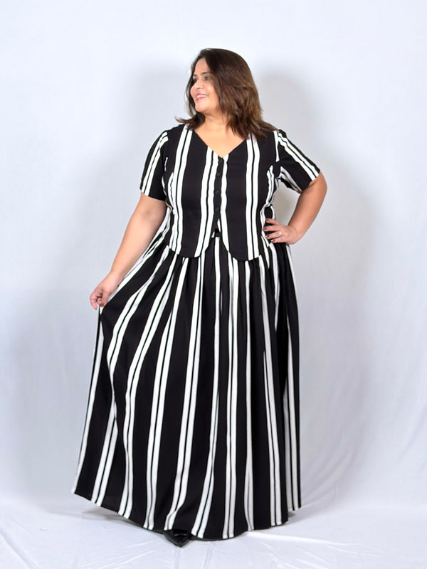 Noir Stripe Co-ord Set
