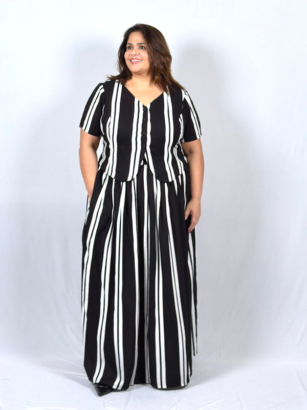 Noir Stripe Co-ord Set