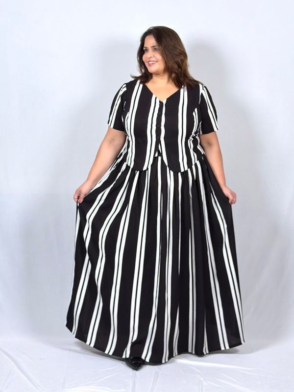 Noir Stripe Co-ord Set