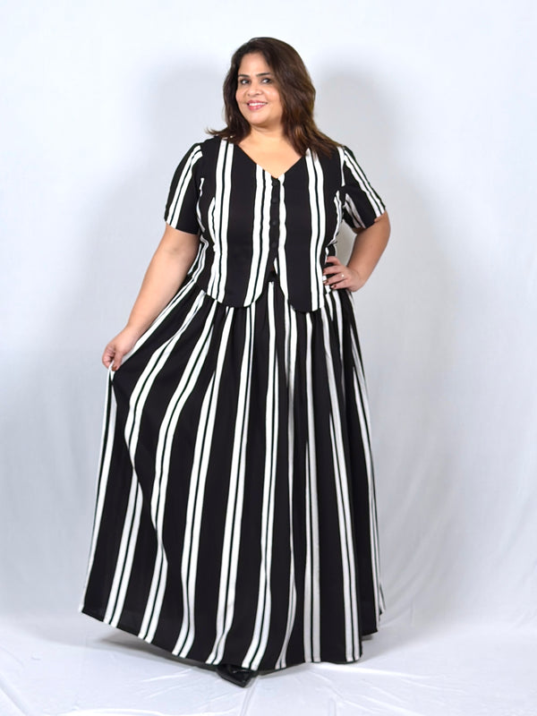 Noir Stripe Co-ord Set