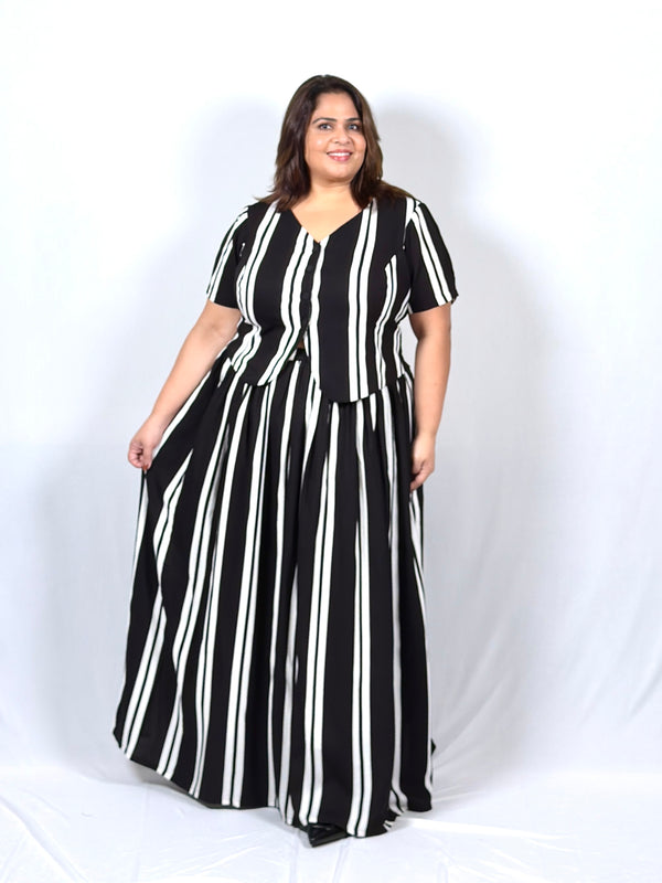 Noir Stripe Co-ord Set
