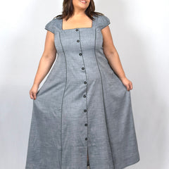 Slate Grace Dress With Jacket
