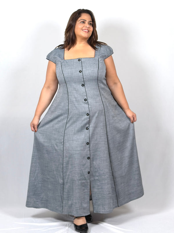 Slate Grace Dress With Jacket