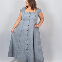 Slate Grace Dress With Jacket