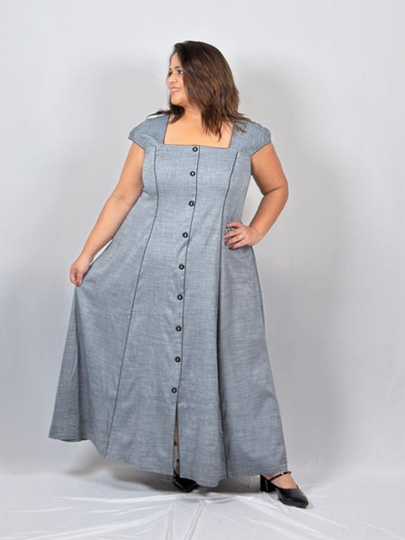 Slate Grace Dress With Jacket