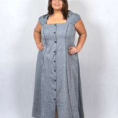 Slate Grace Dress With Jacket