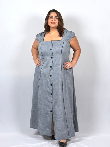 Slate Grace Dress With Jacket
