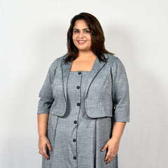 Slate Grace Dress With Jacket