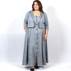 Slate Grace Dress With Jacket
