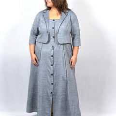 Slate Grace Dress With Jacket