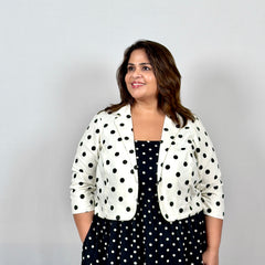 Twilight Polka Dot Dress with Red Polka Dot Scarf