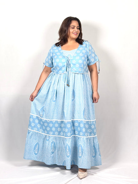 Willow Sky Dress with Shrug