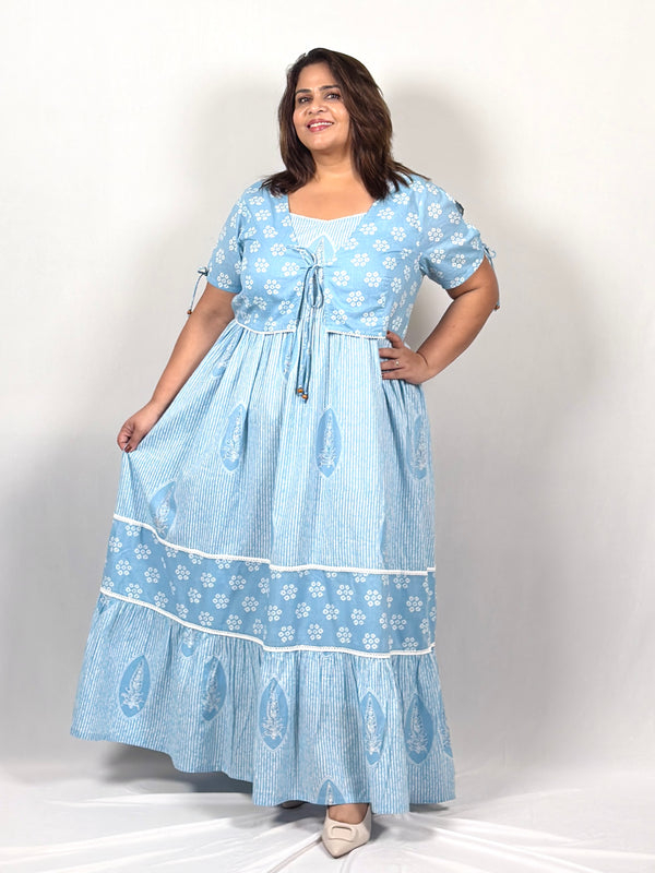 Willow Sky Dress with Shrug