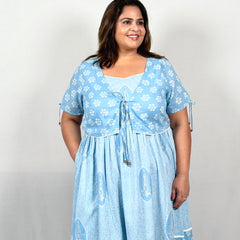 Willow Sky Dress with Shrug