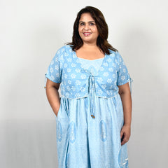 Willow Sky Dress with Shrug