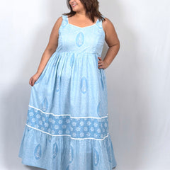 Willow Sky Dress with Shrug