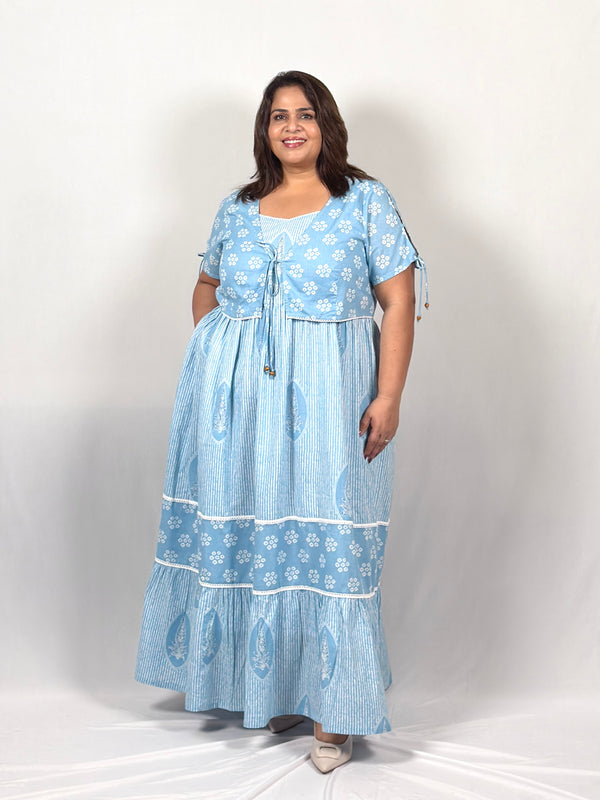 Willow Sky Dress with Shrug