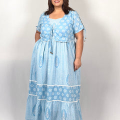 Willow Sky Dress with Shrug