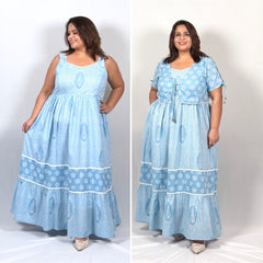 Willow Sky Dress with Shrug