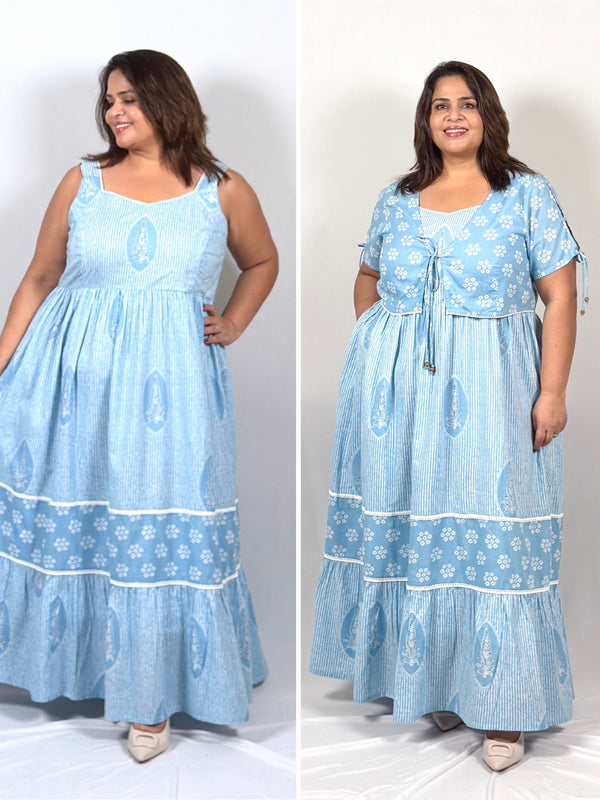 Willow Sky Dress with Shrug